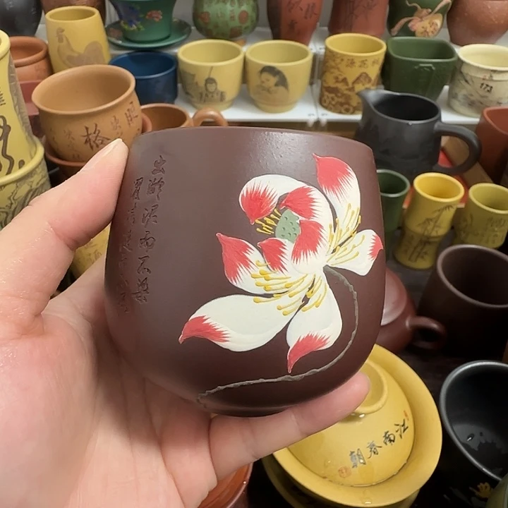 茶杯紫砂紫砂主人杯大放漏！