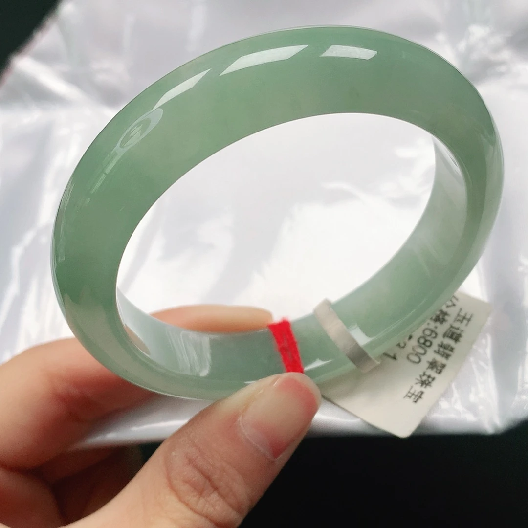 翡翠手镯未镶嵌天然翡翠手镯53