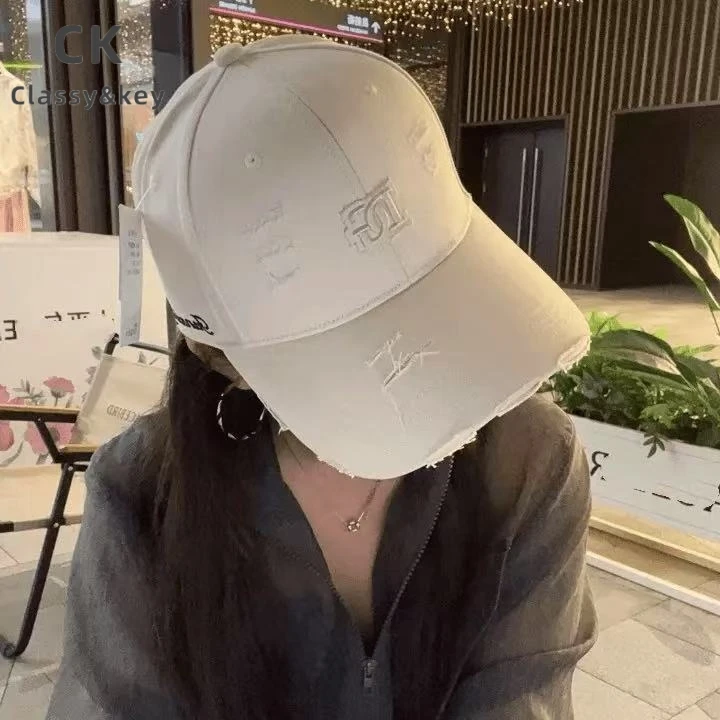 Classy key新加坡设计师联名款时尚潮流刺绣棒球帽子女百搭鸭舌帽