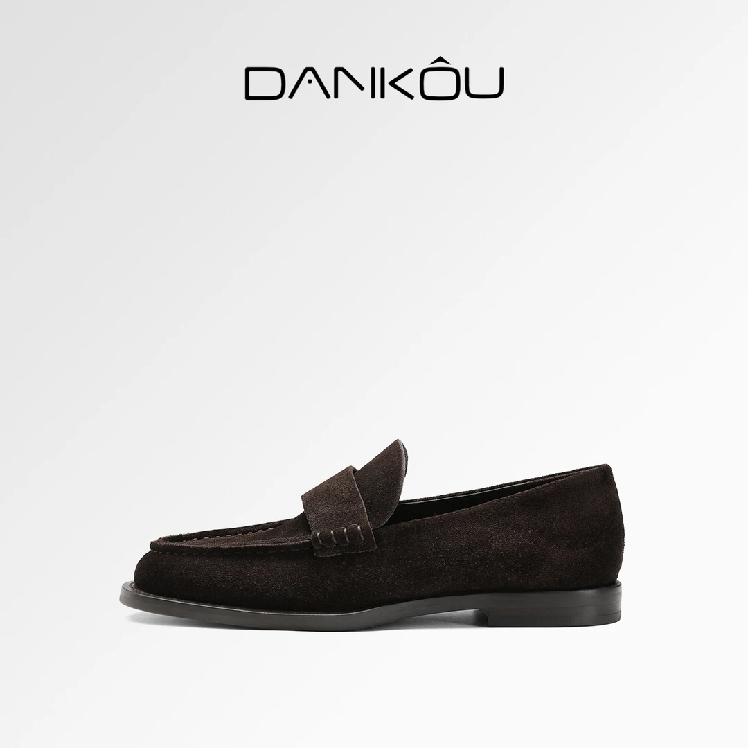 DANKOU丹蔻 纯手工高丝光牛皮亲肤十足乐福女鞋