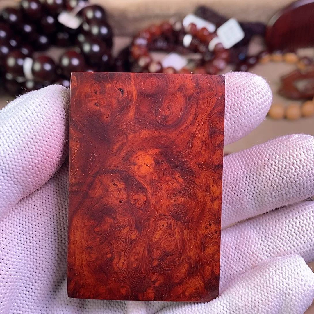 小叶紫檀手串/手链海*满瘤疤无事牌