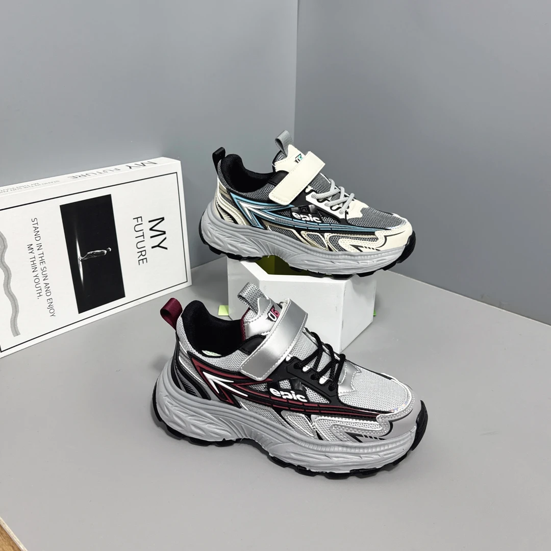 双网大童老爹鞋男童软底防滑运动鞋 882