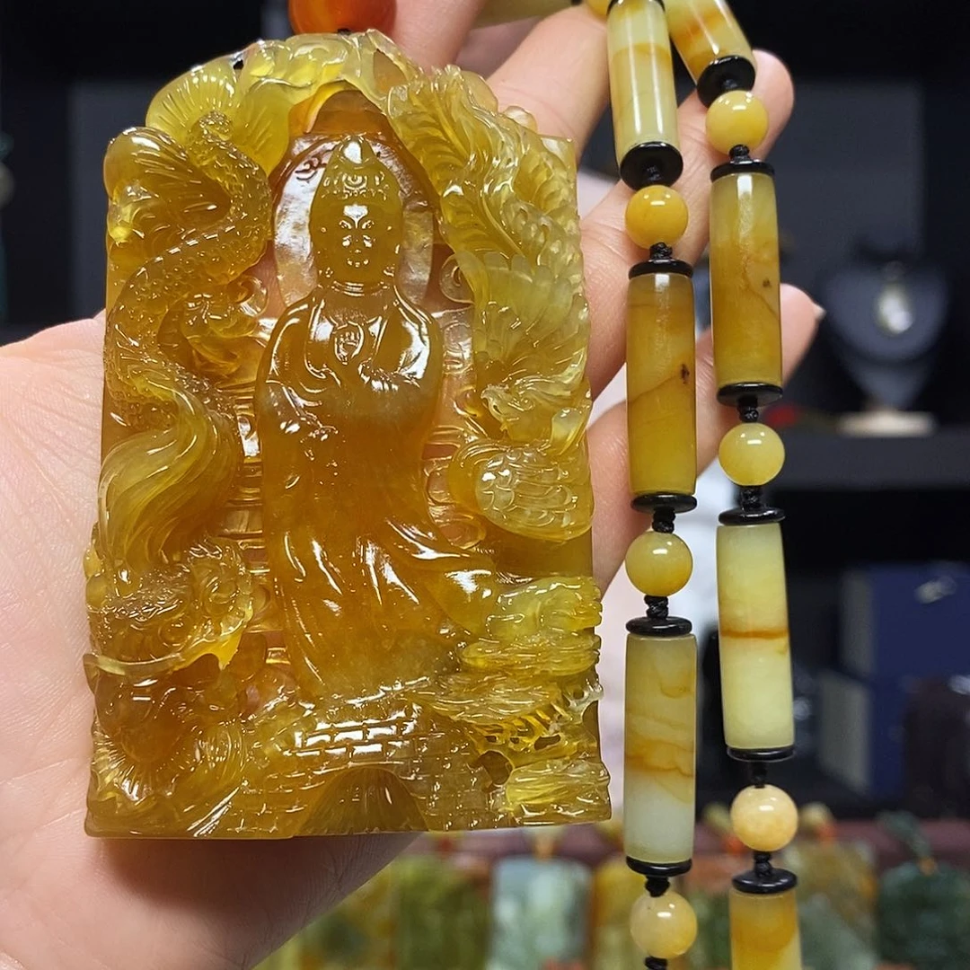 未镶嵌岫玉挂件吊坠