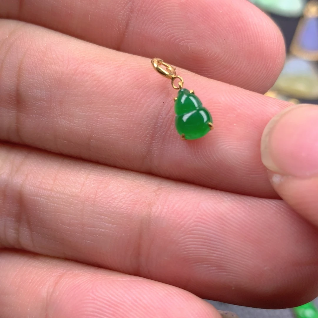 【闪购商品】翡翠18K金镶嵌颈饰翡翠