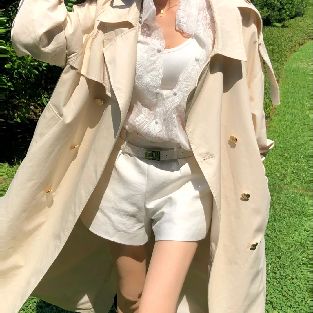 婉君【梦回米兰】夏季简约气质显瘦高腰百搭休闲短裤LWJ25C3K2332
