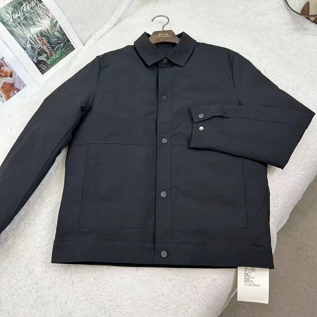 冬季新款韩版潮流翻领夹克款羽绒服H04