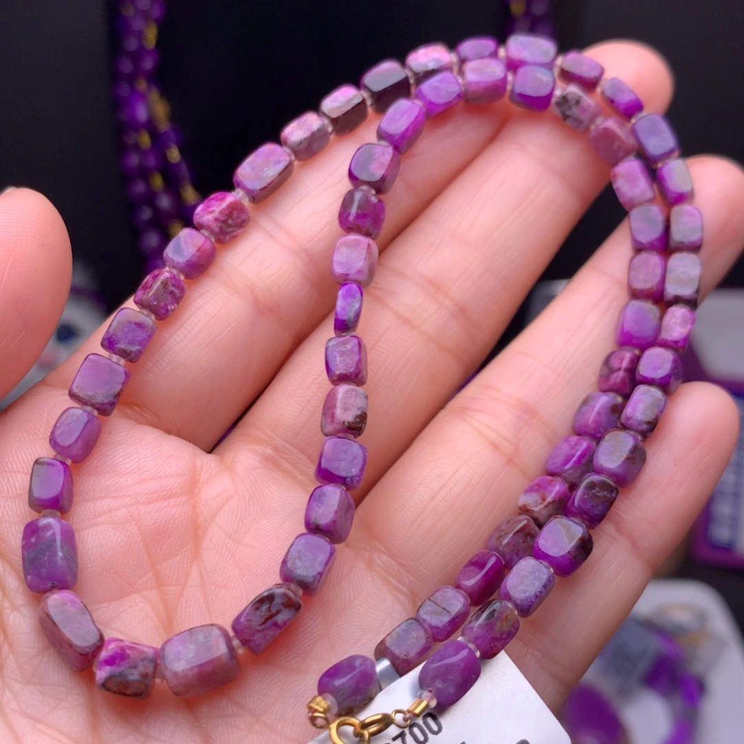 苏纪石（舒俱来）18K金镶嵌项链