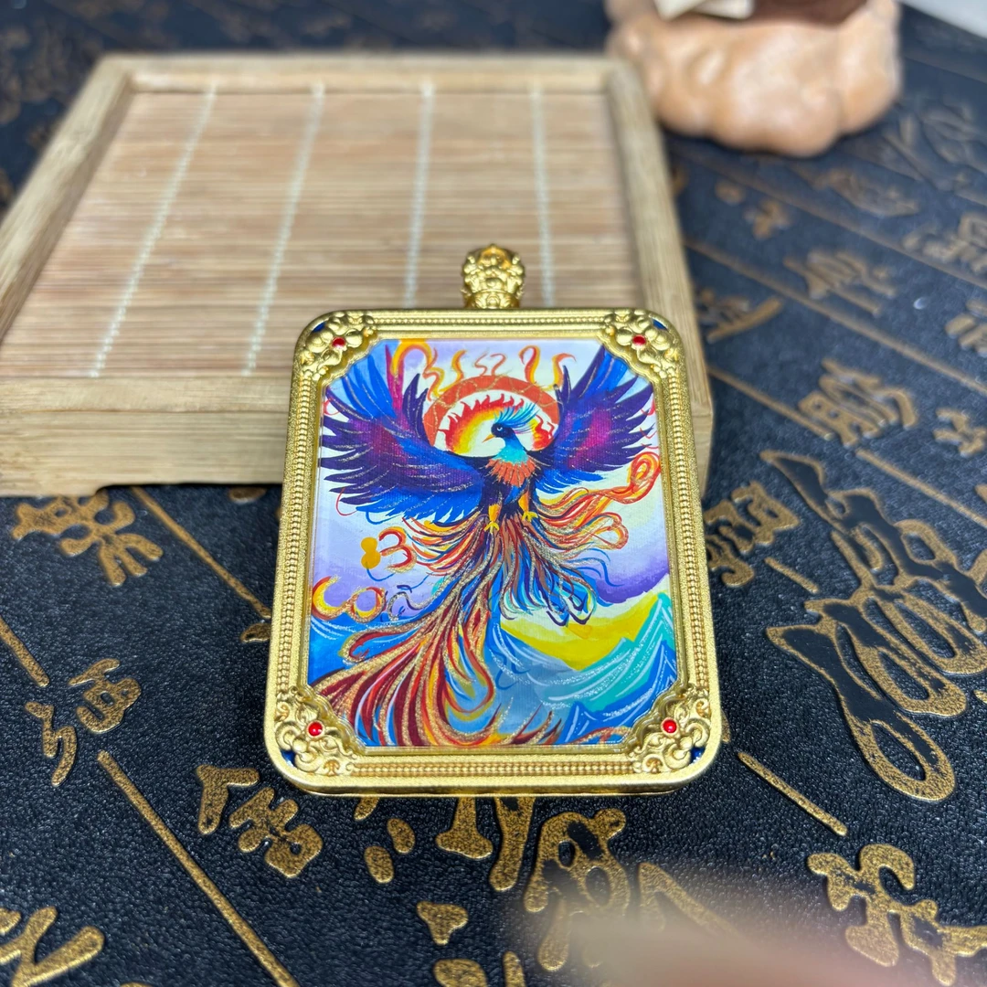 【加加唐卡】纯手绘 唐卡 九紫离火凤凰 TK15