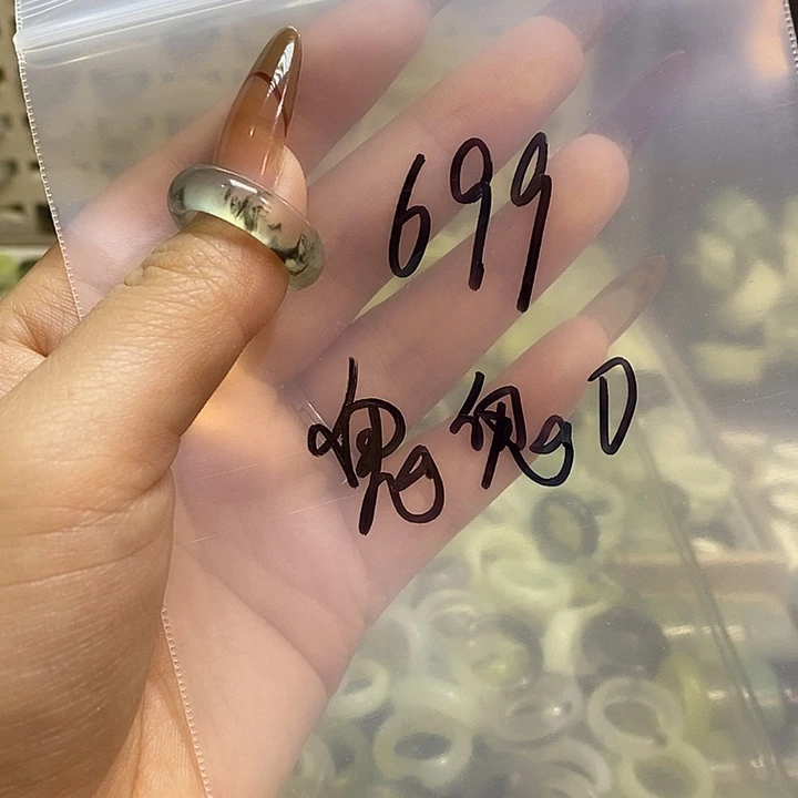 鬼***0蛇纹石玉未镶嵌戒指