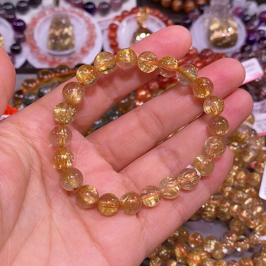 未镶嵌手链水晶金钛晶8.8