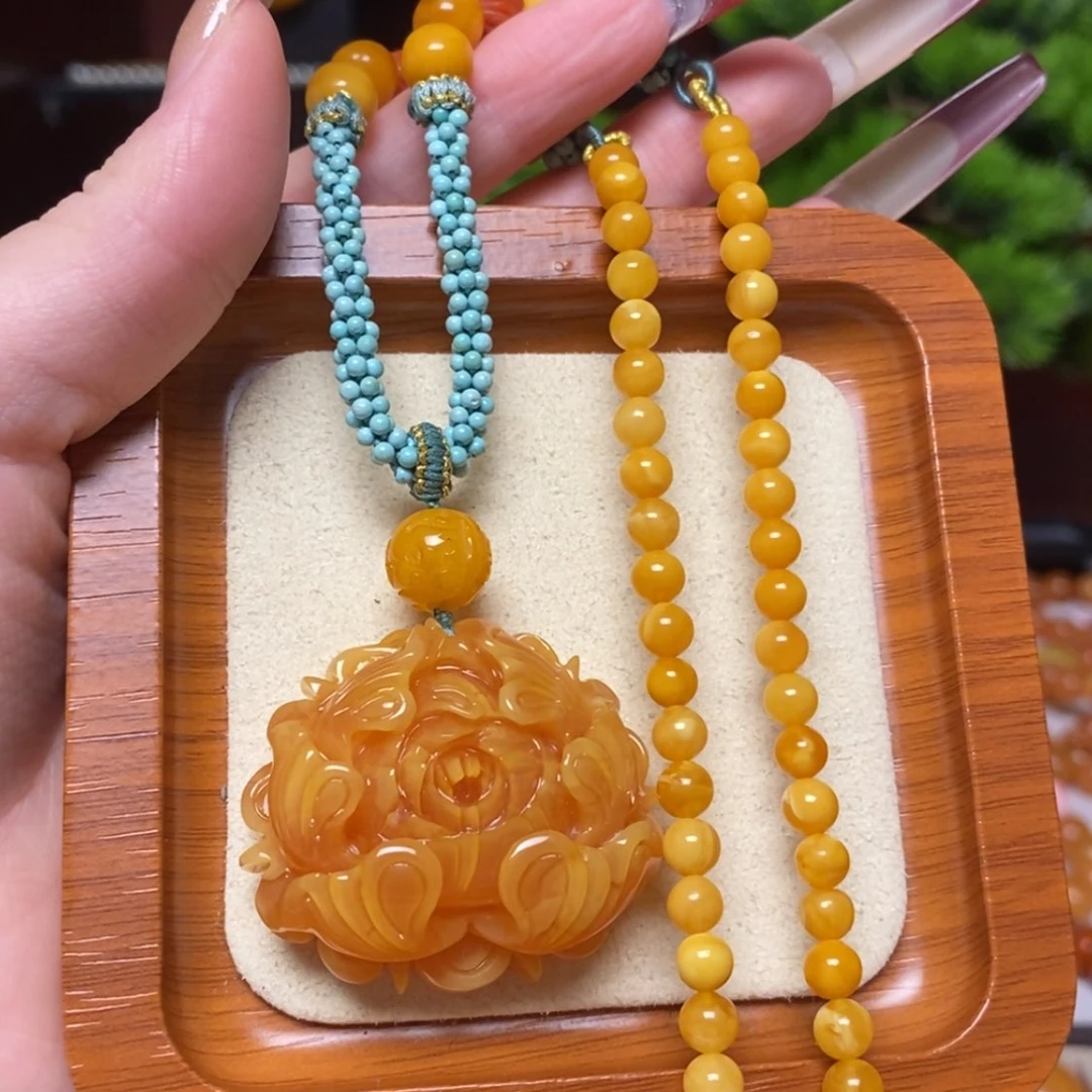【闪购商品】蜜蜡颈饰未镶嵌项链