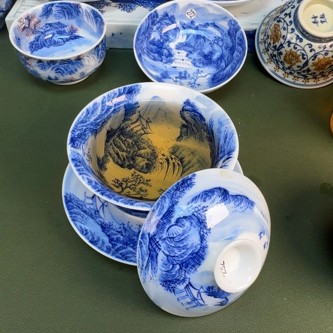 景德镇纯手绘茶具圆圆232
