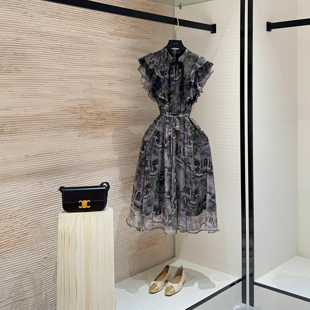 【vian专属】-夏季时尚轻奢设计师款气质国风显瘦收腰连衣裙L-A782