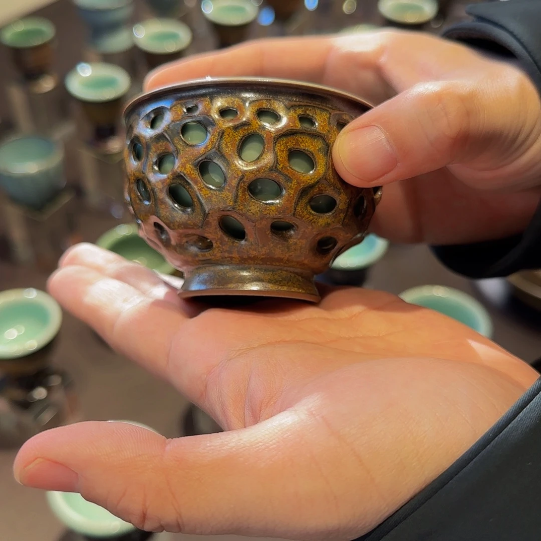 全手黄柯套杯全手