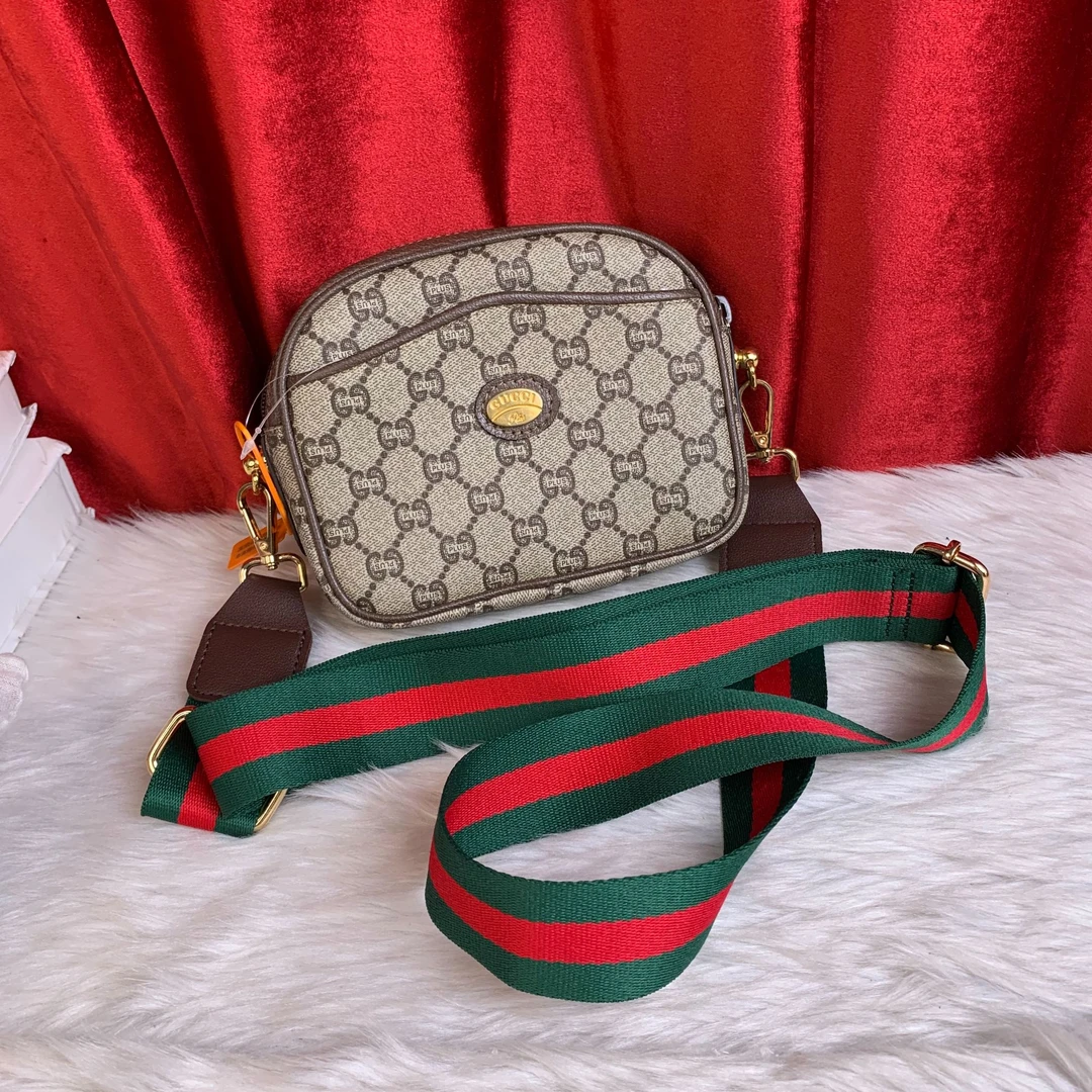 95新 GUCCI/古驰 老花金标相机包/KH08214046/4046/修复品