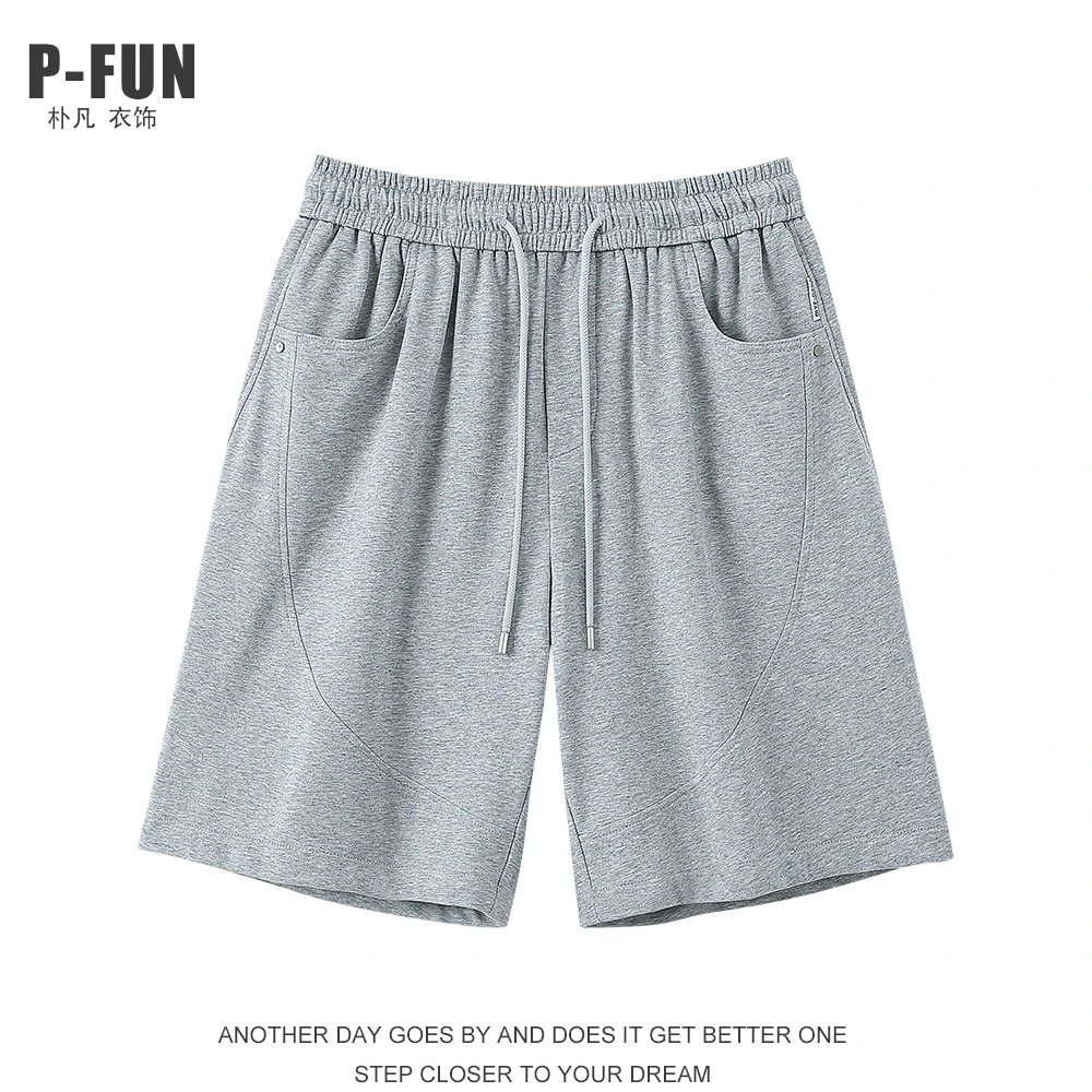 夏季轻薄透气设计款男士短裤百搭简约宽松休闲五分裤