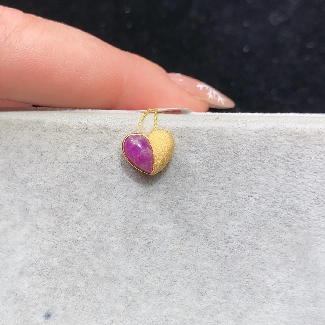 苏纪石（舒俱来）18K金镶嵌吊坠(不含链)