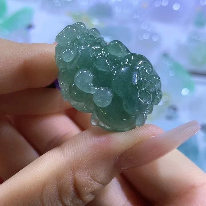 翡翠未镶嵌颈饰天然翡翠A货吊坠
