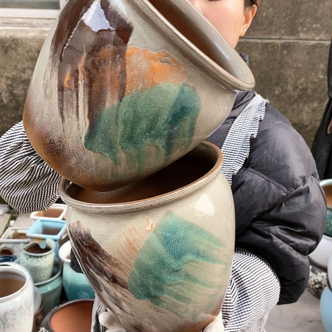 紫砂花盆正品口20高20