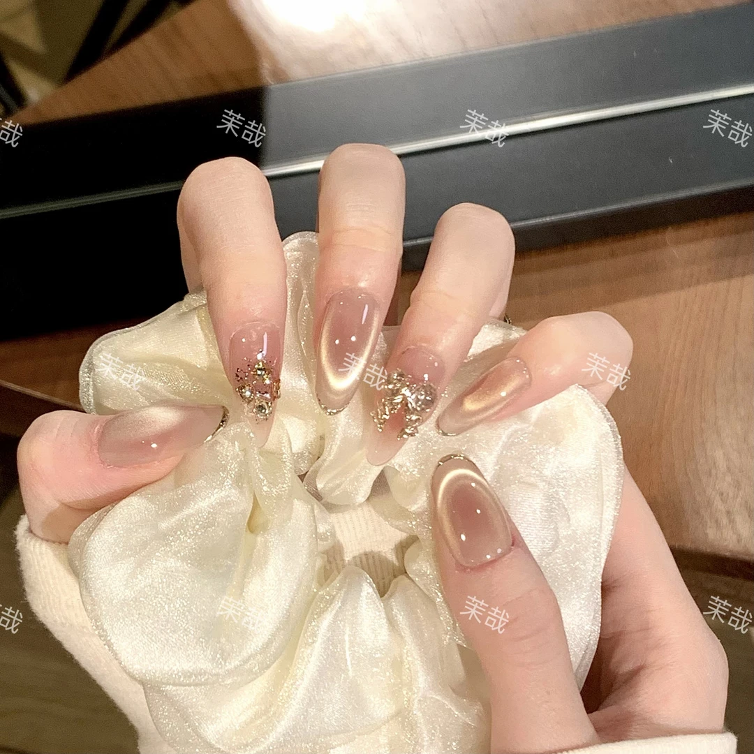 茉哉清【茜茜公主】纯手工定制美甲拆卸穿戴甲A3601