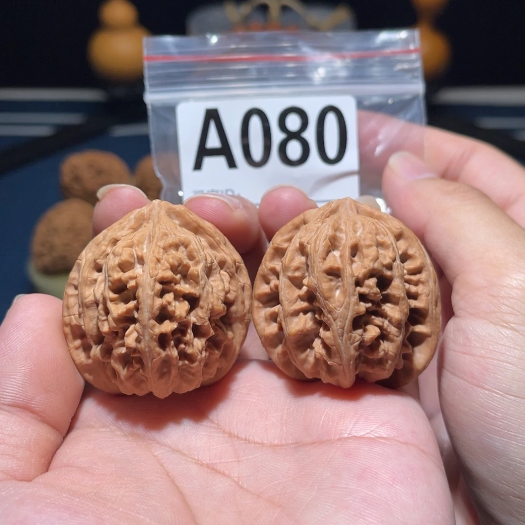把件文玩核桃三羊谷火山小粗筋42-41-43全品