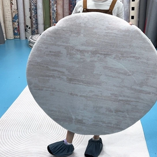 混纺加厚棉布底仿羊绒直径一米圆全新特价