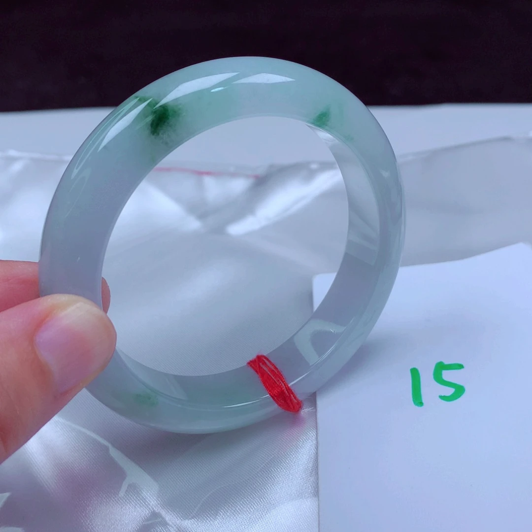 未镶嵌手镯翡翠缅甸天然A货翡翠手镯56.6