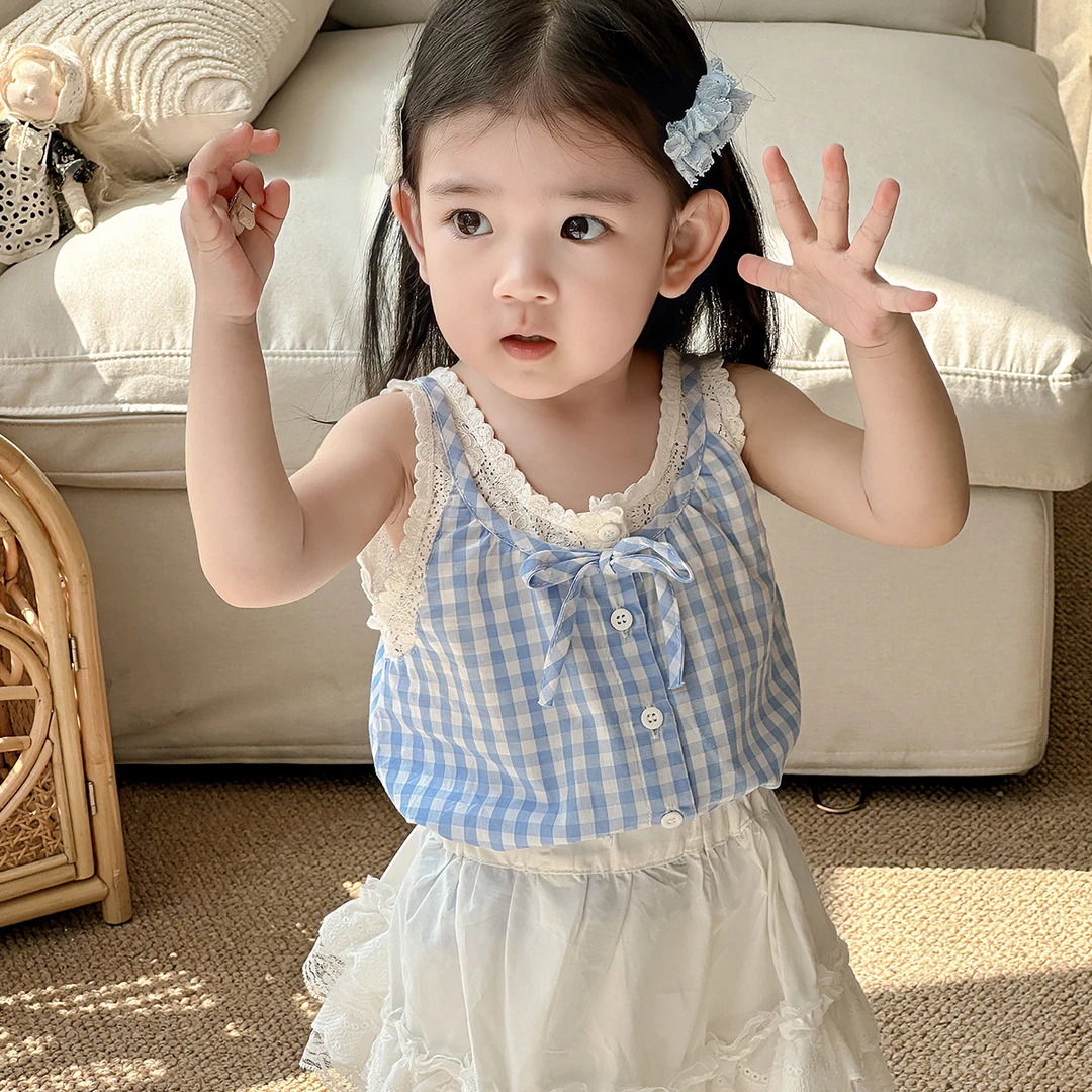 YeeHoO英氏 【断码】点兮女宝宝衣服婴儿夏薄款背心裙子套装2025