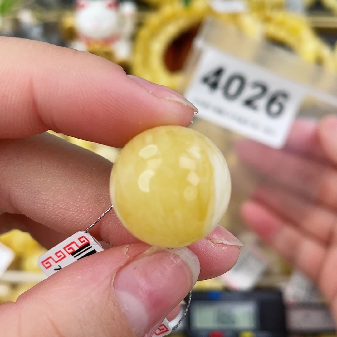 蜜蜡未镶嵌珠宝奇石粉18.5