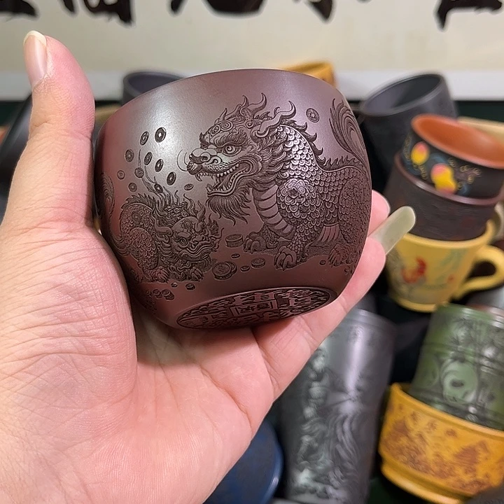 茶杯紫砂全手工紫砂主人杯