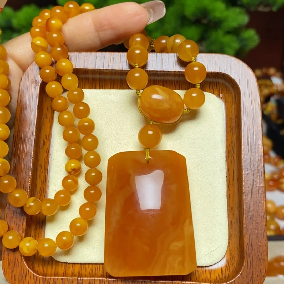 【闪购商品】蜜蜡颈饰未镶嵌项链