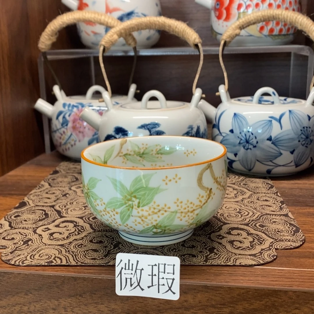 釉下彩老陶泥手工绘制