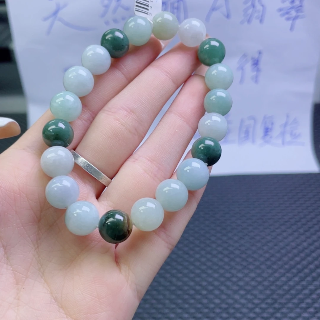 未镶嵌定制翡翠珠串