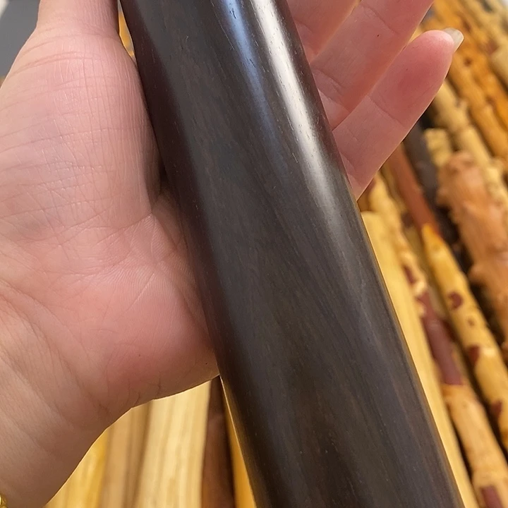 宝***石紫光檀太极尺盘玩儿棍