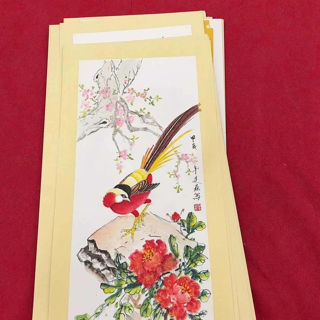 国画花鸟等图案为