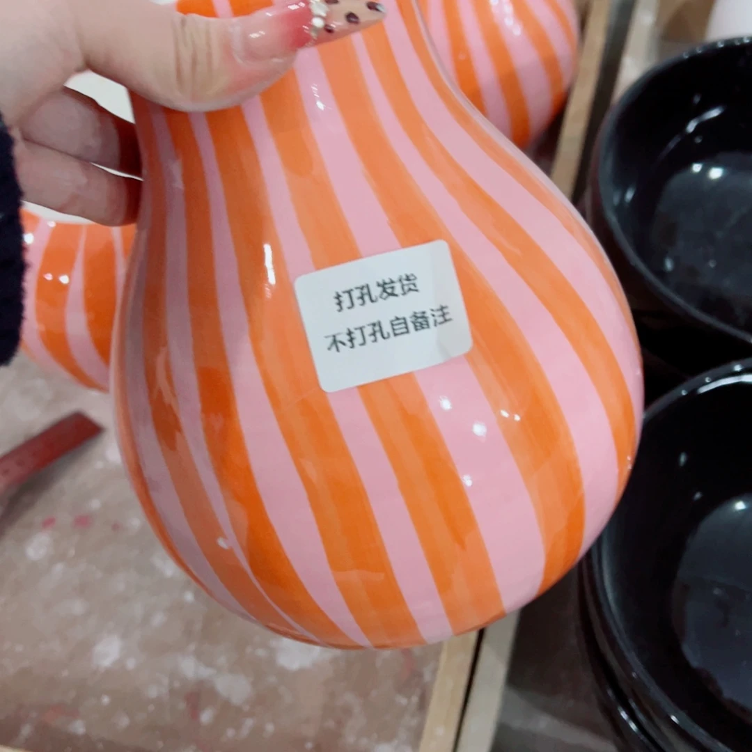 有孔，陶瓷花盆满10米包邮发货