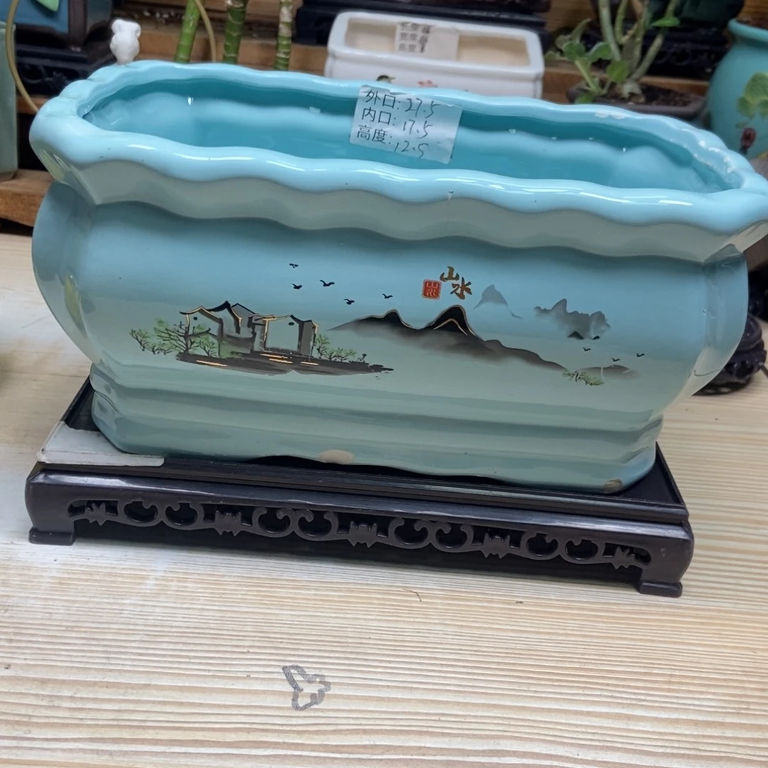 瓷片陶瓷花盆陶瓷艺术