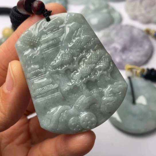 翡翠未镶嵌挂件翡翠