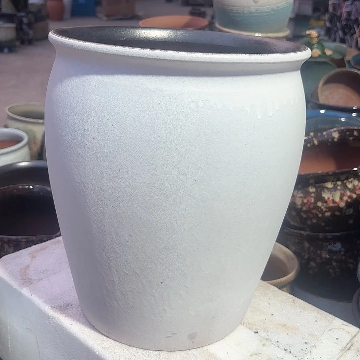 紫砂茶碗大白盆口径25高度31