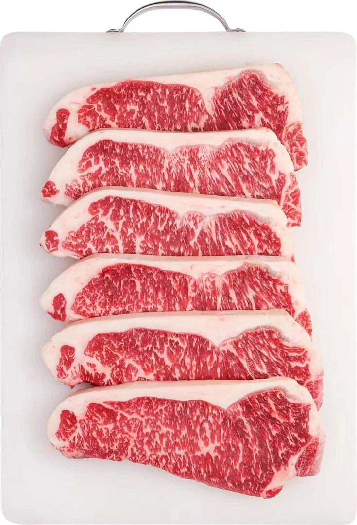 原切牛排澳洲纯血和牛M6-7西冷牛排，原切雪花牛肉