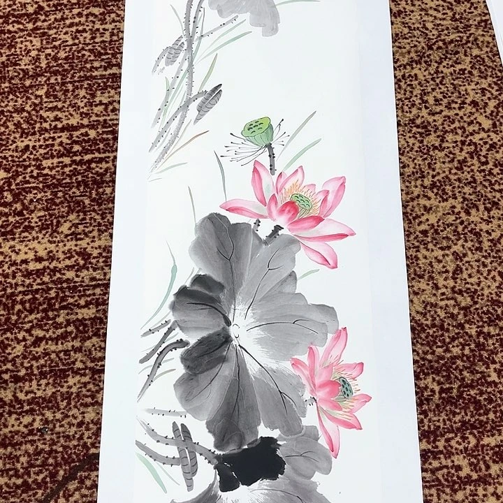 国画7*1四尺对开陈舒臻