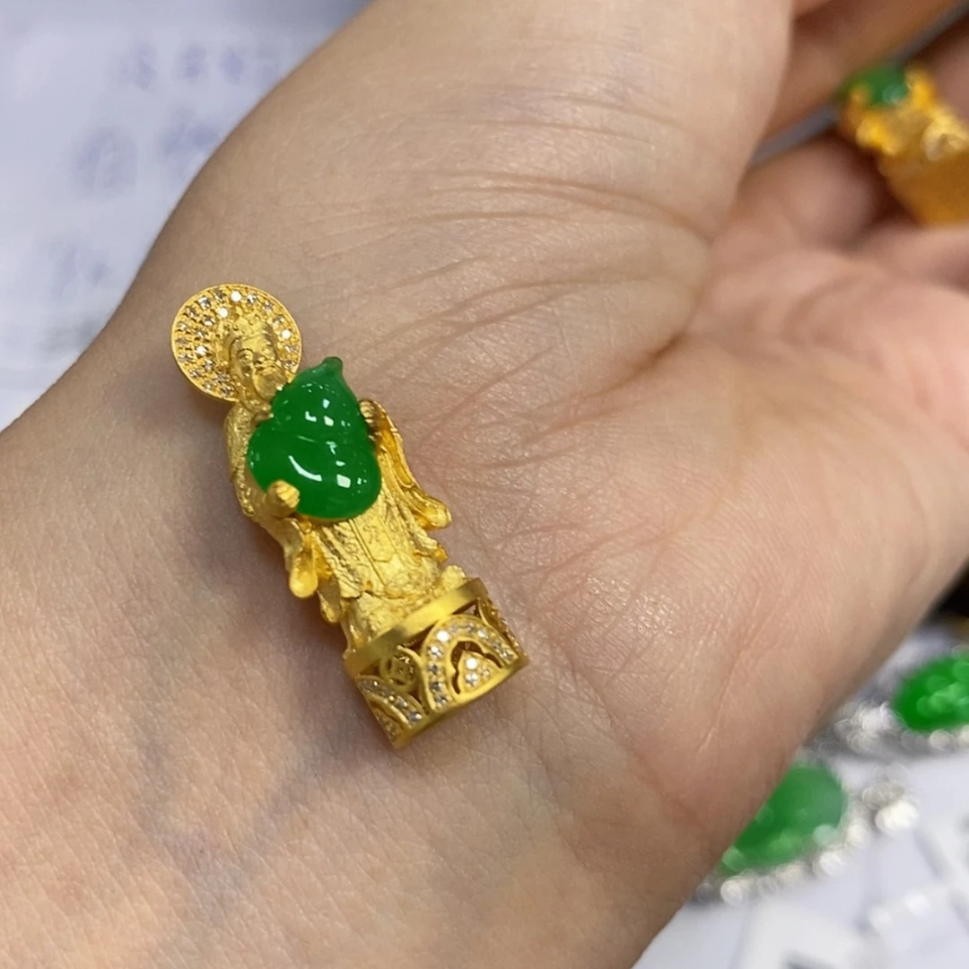 【闪购商品】未镶嵌戒指翡翠宋*丽吊坠