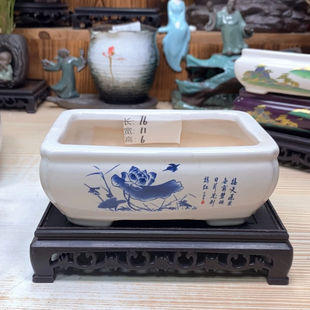 紫砂花盆陶瓷艺术花盆陶瓷