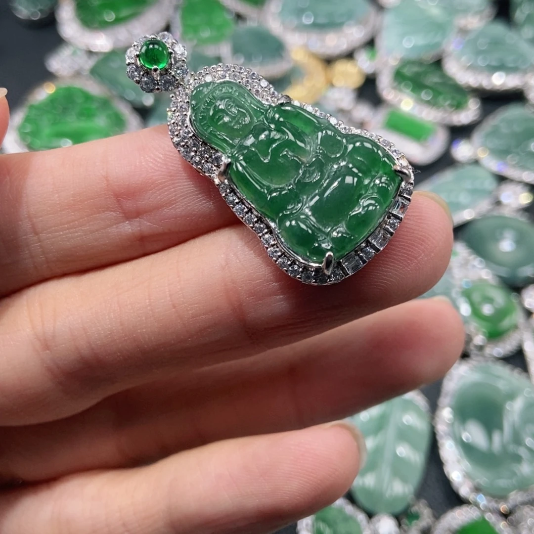 翡翠未镶嵌吊坠(不含链)