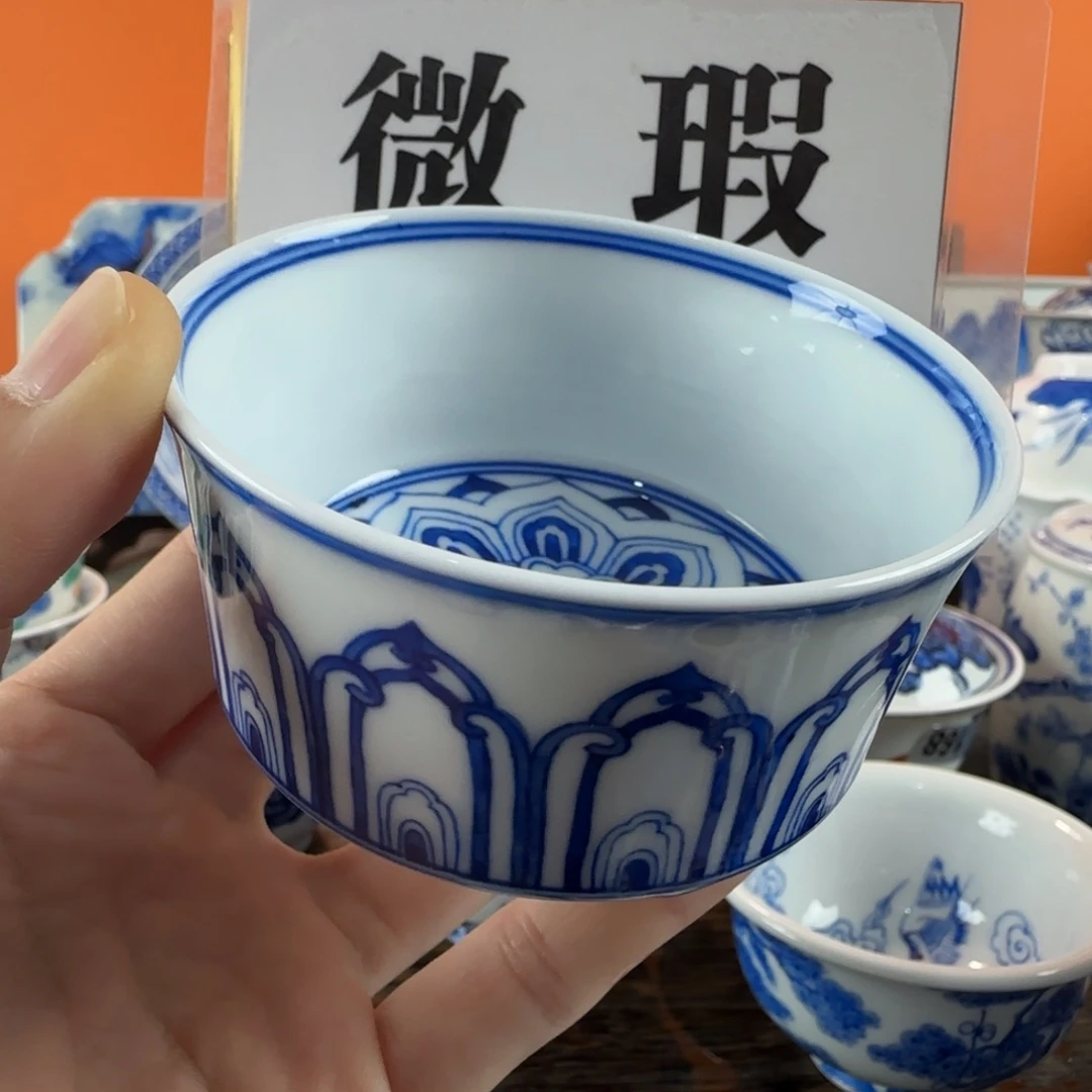 瓷片景德镇手绘青花瓷器126