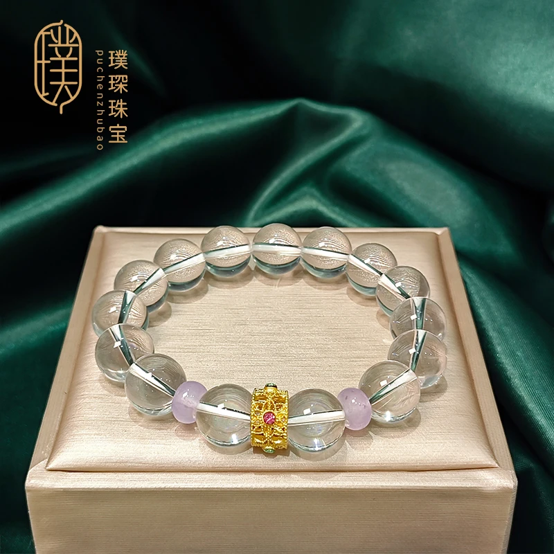 原创设计白水晶精致单圈女式手串百搭简约时尚素圈清新手链-SL005