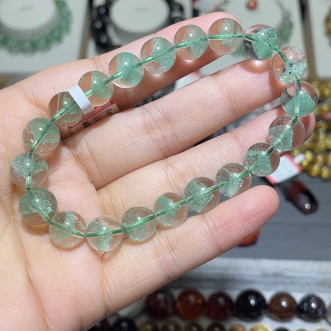 未镶嵌手链水晶翠幽灵金字塔手串