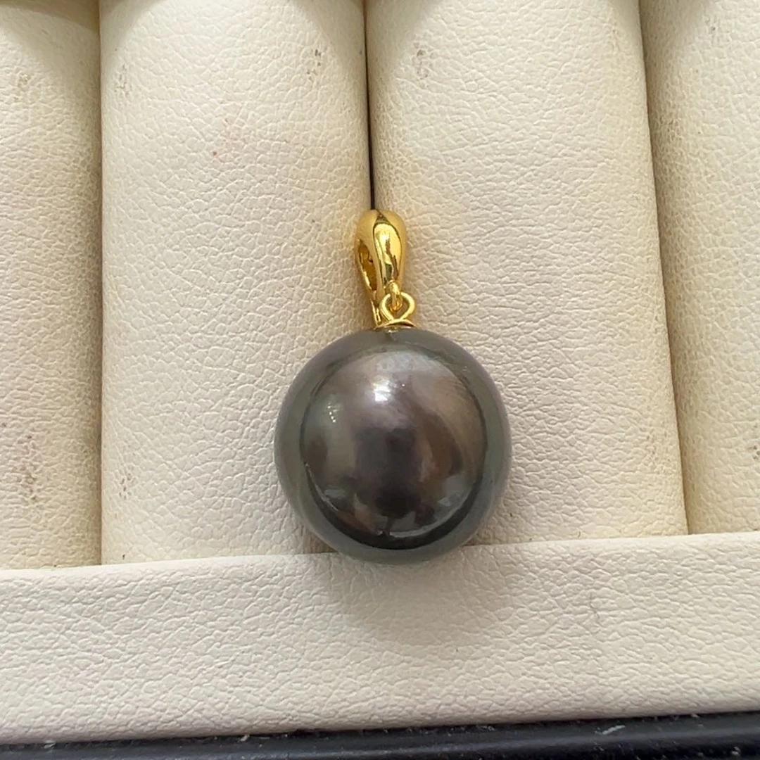 银S925镶嵌海水珍珠吊坠