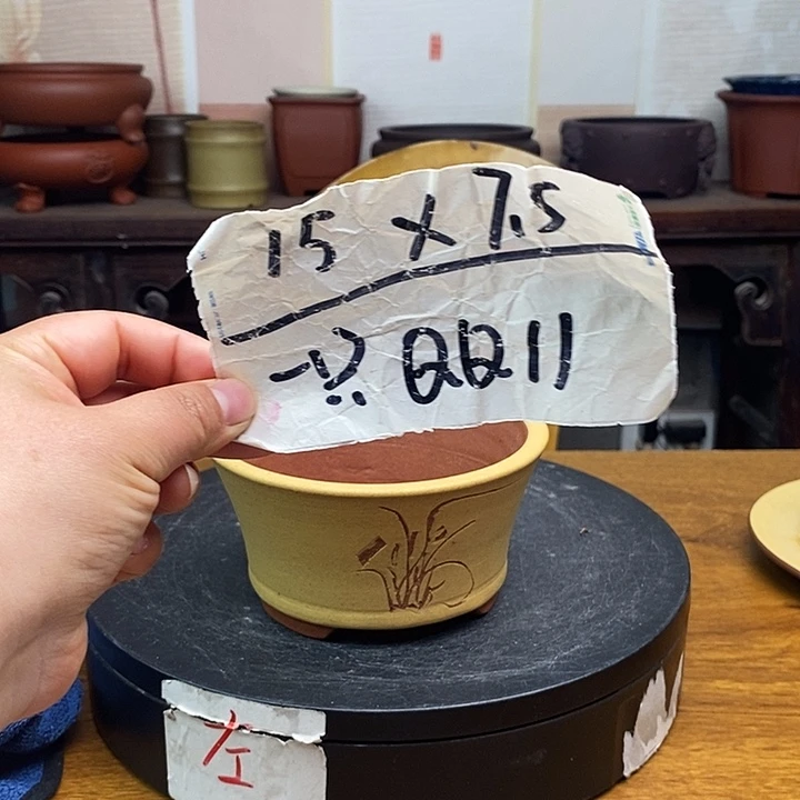 紫砂花盆货号一只QQ11