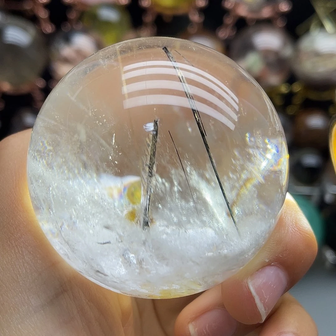 水晶珠宝半成品未镶嵌天然水晶球55mm